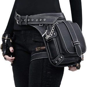 Brand New Multi-Purpose Leather Waist Shoulder Bag Motorcycle Bag Lady W…